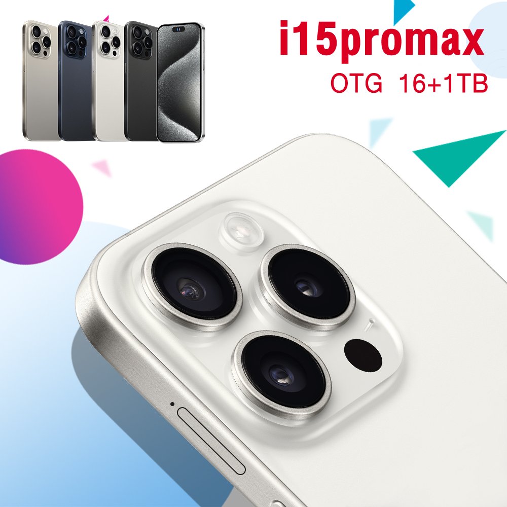 Original 5G Smartphone For 15 Pro Max Smart Phone i15 15 16G 1TB Mobile Phone