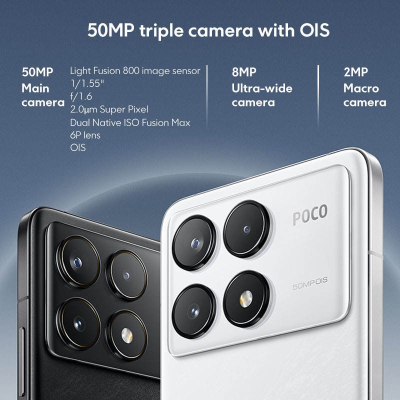 Global Version POCO F6 Pro 5G Smartphone Snapdragon 8 Gen 2 Octa Crore 16GB/1TB 120W HyperCharge 120Hz WQHD+ AMOLED Display NFC
