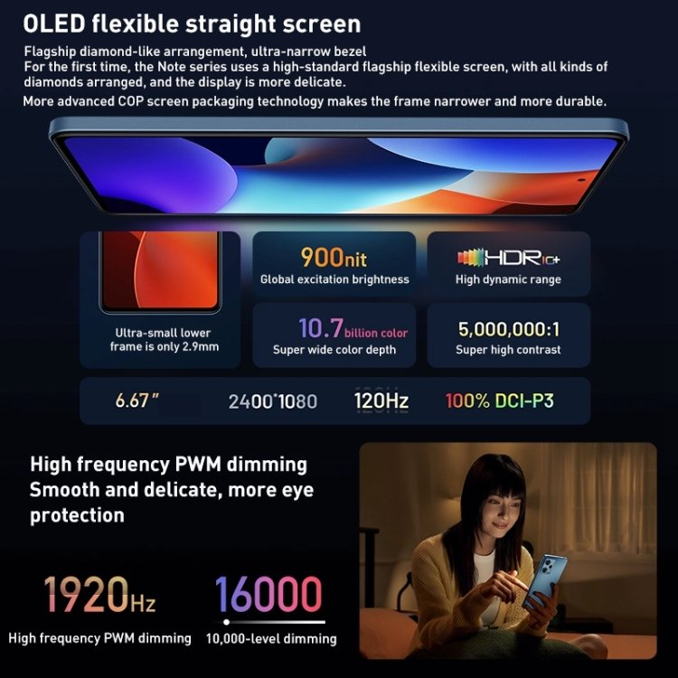Original Xiaomi Redmi Note 12 Pro+ 5G 200MP Camera 8GB+256GB 5000mAh Battery 5G Android Smartphone