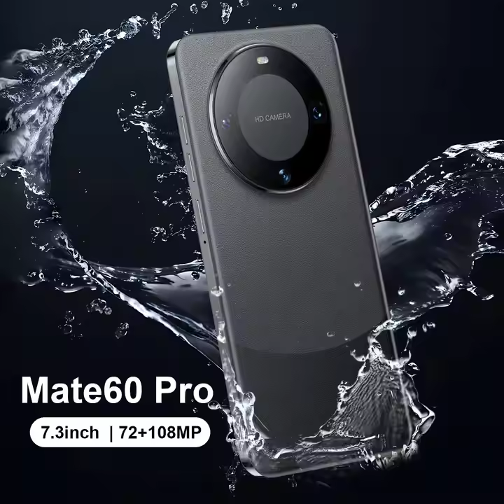 Quick charge 3.0 2024 Hot Selling Cellphone Mate 60 Pro 16GB+1TB 7.3 Inch Full Display Android 13.0 Mobilephone 5G Smartphone