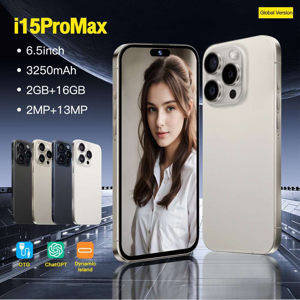 Slimoro Original i For Phone 15 Pro Max 5G Smartphone Telefone Cell Phone Smartphone i15 i14 Android Feature Gaming Mobile Phone