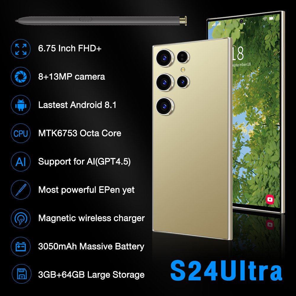 Medome S Original Amsung 5G Smartphone S24 Ultra S23 Cell Phone Smart Phone Telefon Feature Android Gaming Mobile Phone Unlocked