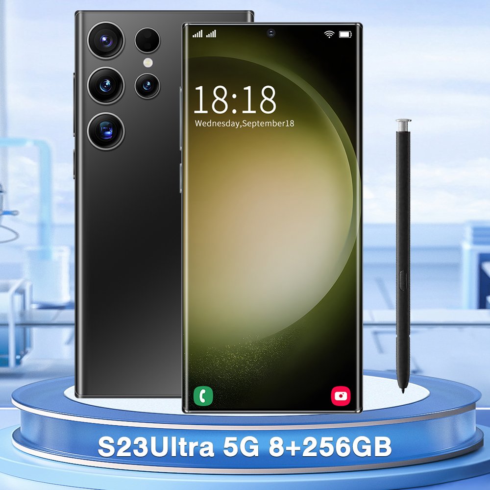S23Ultra Smart Mobile Phone 4G Network Unlocked Type-C Cell Phone Quick Charge Gaming Smartphone dual-SIM dual standby Wifi Bt