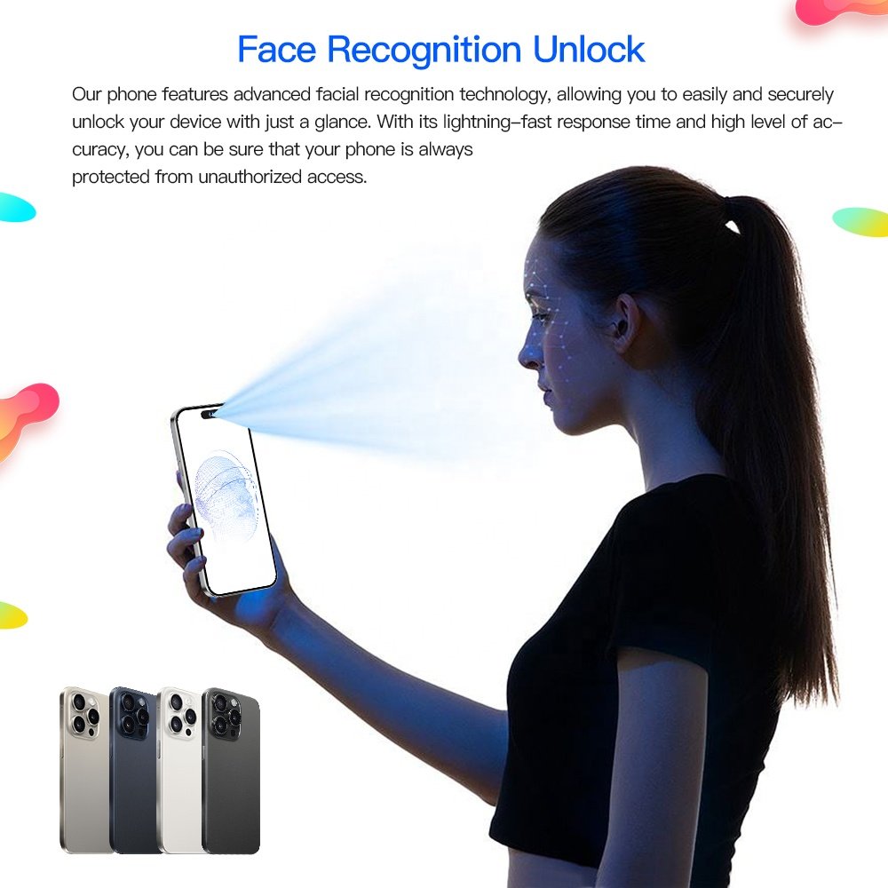 Original Phone 15 Pro Max 5G Smartphone Telefone Cell Phone Smartphone i16 Android Feature Gaming Mobile Phones