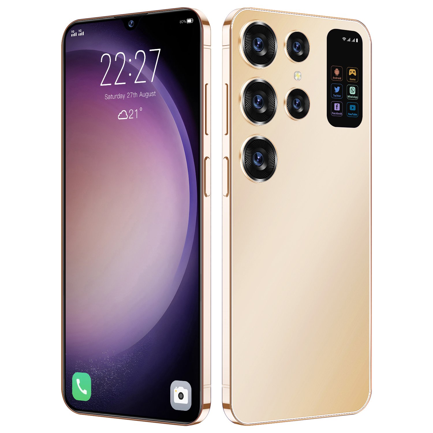 High-End Wholesale S24 5G Android 5G Smartphone 16GB+1TB Dual SIM Face and Fingerprint Unlock