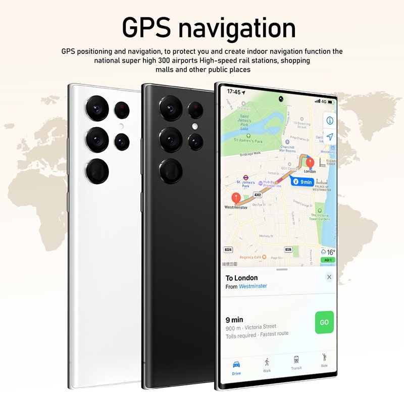 S23 Ultra 5G 7.3 Inch Original High Quality Mobile Phone 16G+1TB Large Memory Smart Phone Camera Gaming Cellphone Built-in Pen