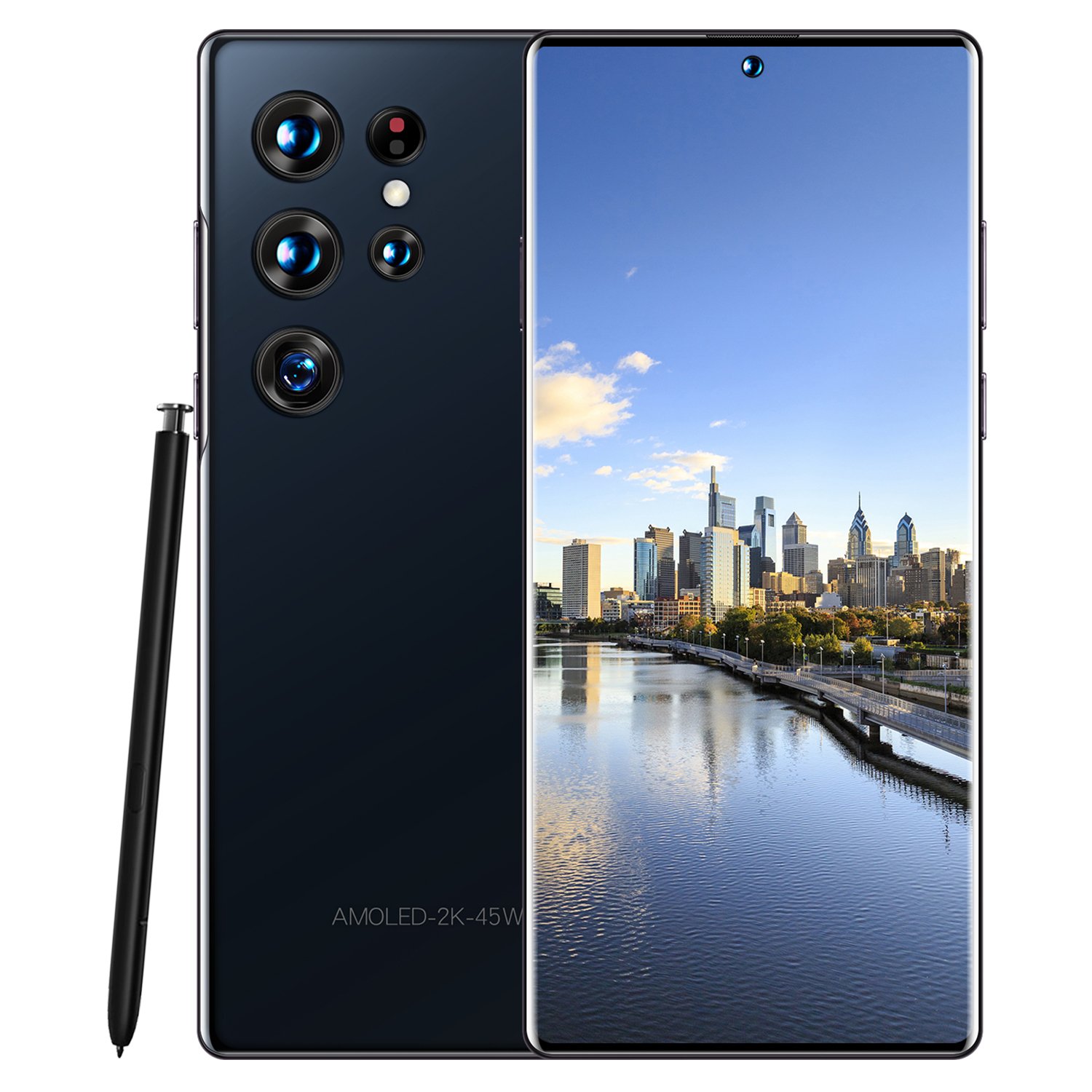 2022 Hot Sell New S22+ ULTRA PHONE Global Version Smartphone 5G 16GB+512GB Face Unlock 7.3inch Cell Phone Gaming Mobile Phone