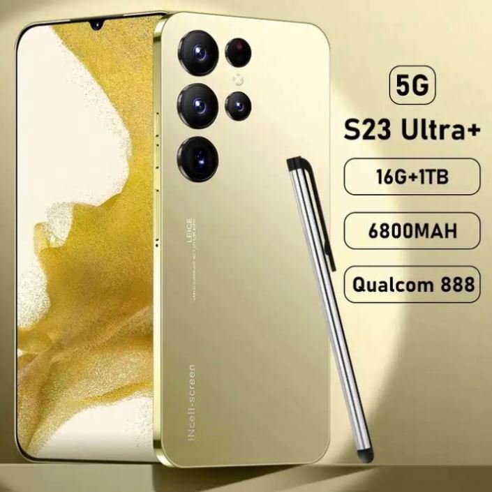 Factory Cheap S23 Ultra 16GB+1TB 7.3 inch 6800 mAh Android 12 Unlocked Cell Phone Smart Mobile Phones 5G Android Smartphone