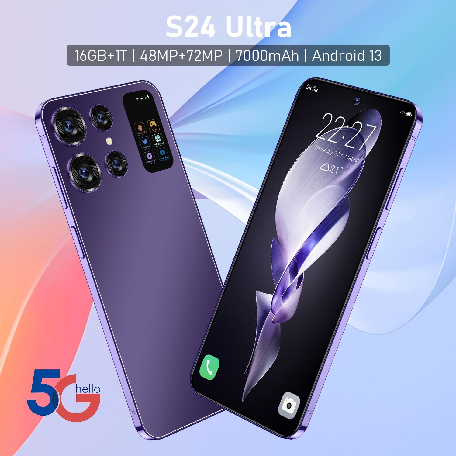 Android Mobile Phone Best brand new Original S24 Ultra S24+ S24 Nuevo Smart Phone Smartphone