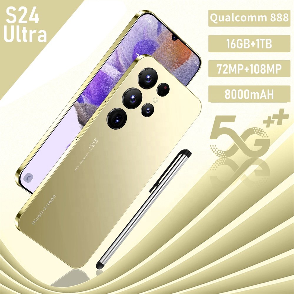 Original S24 Ultra 5G Smartphone 16GB+1TB 7.3 Inch HD Screen Android 13 Dual card Unlocked High Quality Mobile Phone