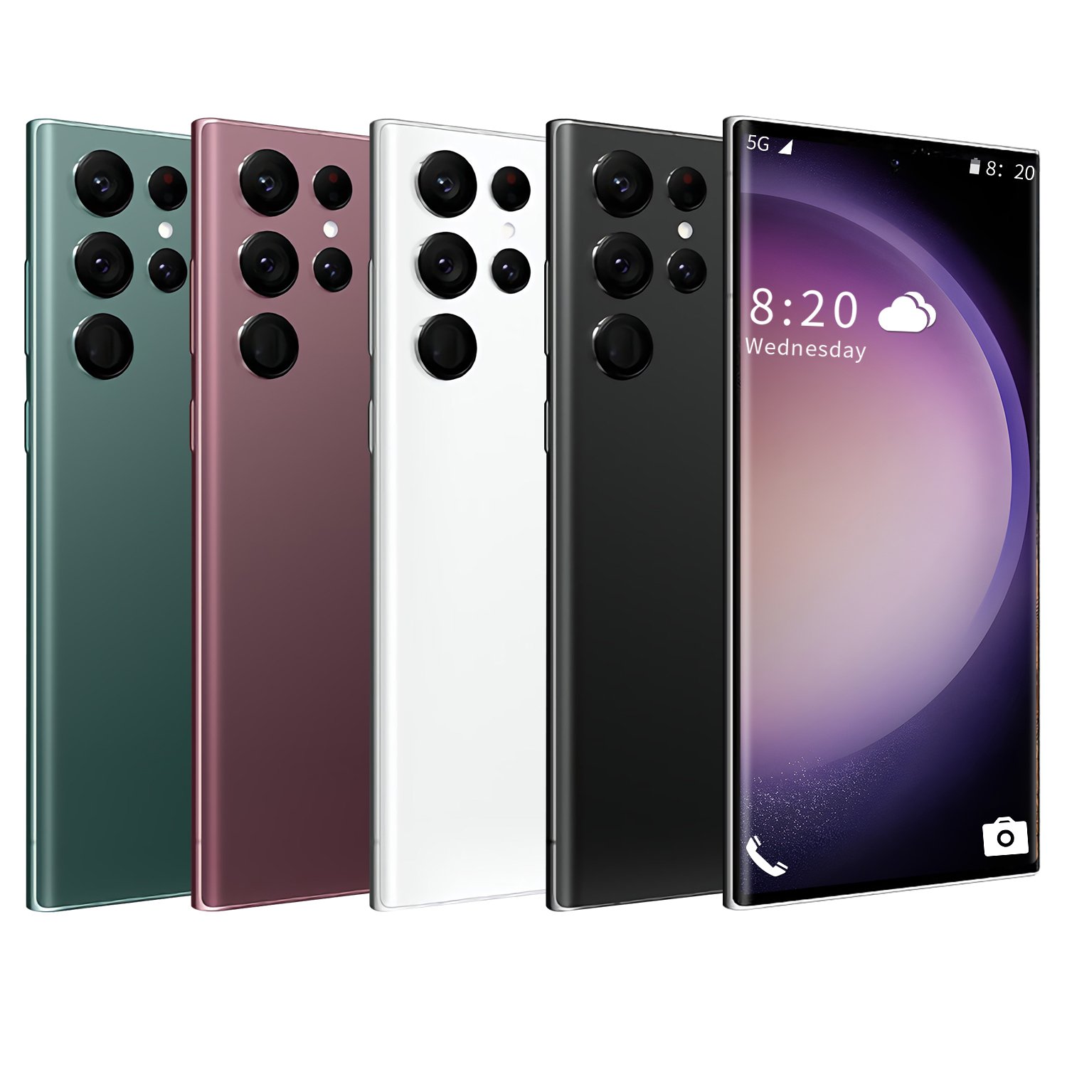 New Global S24 ULTRA Cell Phone 7.3 Inch Big Screen 5G Smartphone 16GB+1TB Dual SIM Android Mobile Phone S24 ULTRA