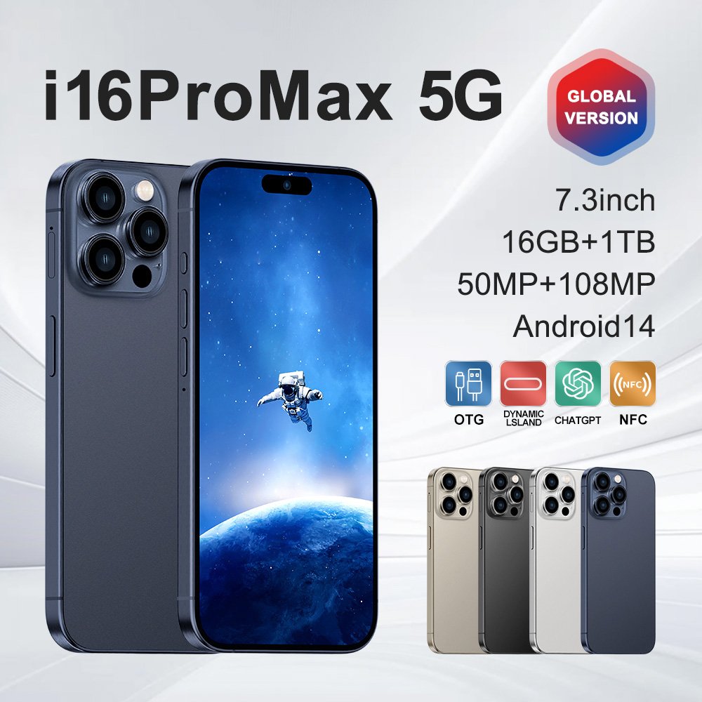 Slimoro i For Phone 16 Pro Max Cell Phone Kids Smart Phone Online Smartfone Iphine 12 Promax Get 5G De Smartphone Deal Telefoon