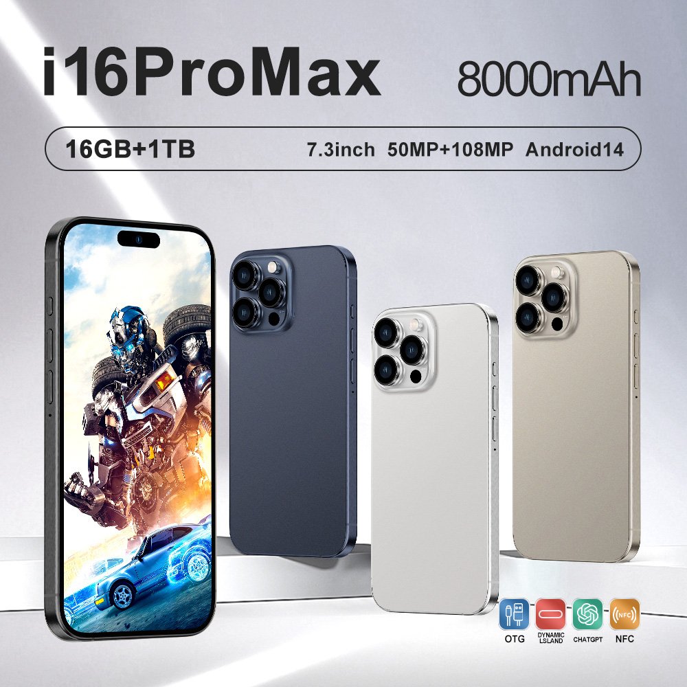 Slimoro i For Phone 16 Pro Max Cell Phone Kids Smart Phone Online Smartfone Iphine 12 Promax Get 5G De Smartphone Deal Telefoon