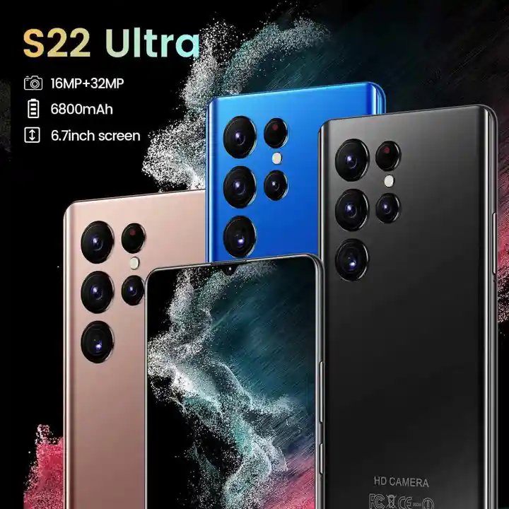 2022 5G Smartphone S22 Ultra 6.9 inch Screen 16+512GB Android Mobile Phones ROM+RAM Original Unlocked Cell Phone