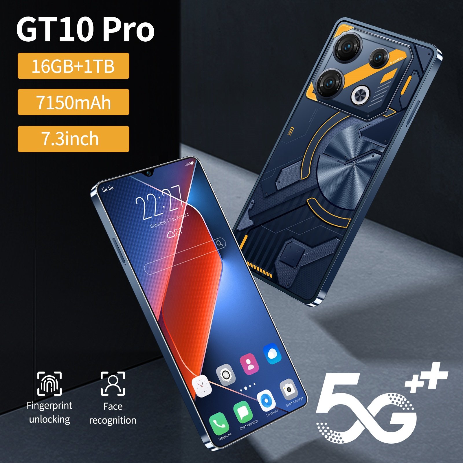 Tecno Spark 20 Pro GT10 Camon30 Pro 7.3inch 16gb 1tb New Arrival Mobile Phones Custom Smart Phones 5g Smartphones HD Ce Color