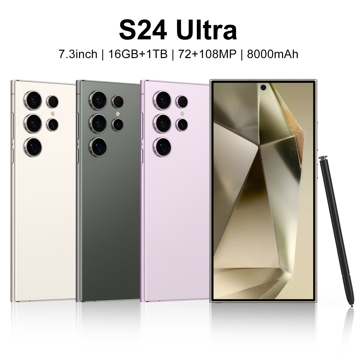 Original Brand New S24 Ultra Phone 6.8 inch 12GB+1TB 4G 5G Smartphones With Stylus 4 Cameras Face ID Unlocked Cellphones