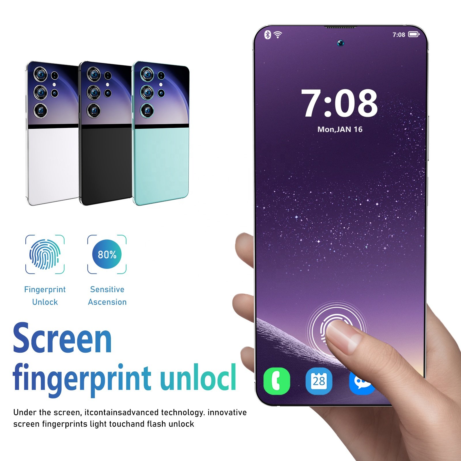 Original Custom s25 ultra Unlocked Smartphone Cell Phone Big Screen 5G smartphone 12gb + 512TB Android13.0 phone