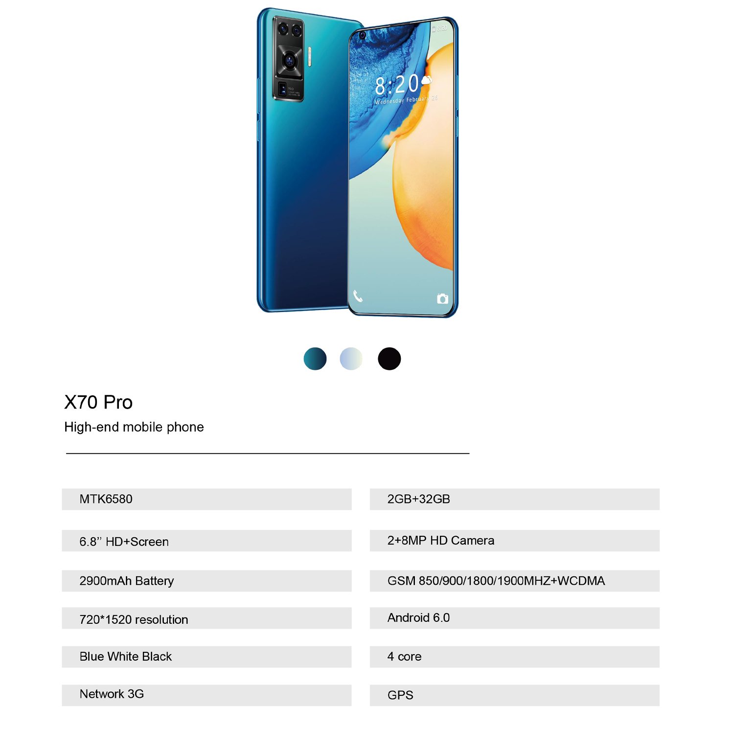 2024 new original PHONE X50 Pro Support customization 2GB+32GB 5G dual SIM card GSM 2900mAh unlocking smartphone