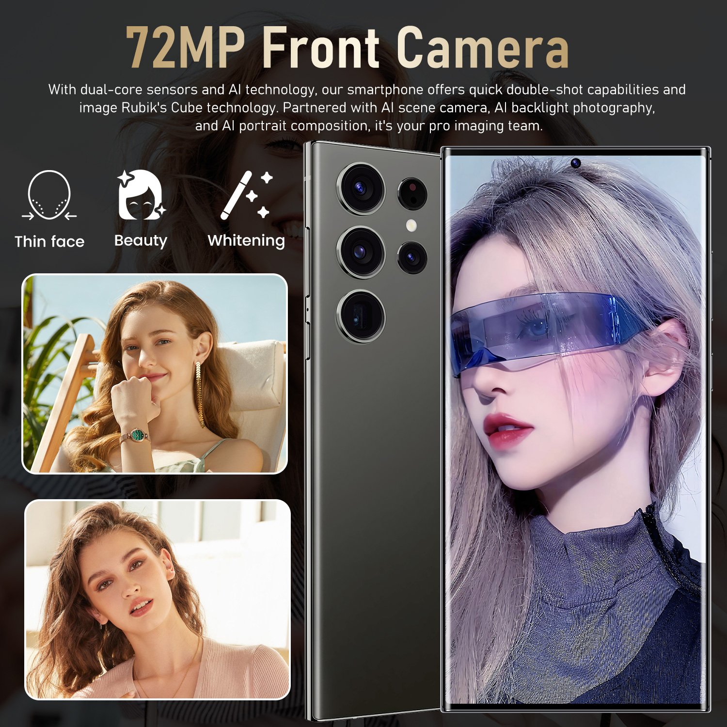 2024 new smartphone S24 Ultra 16GB +1TB OLED large memory large screen mobile phone 7.3-inch HD 5G mobile phone
