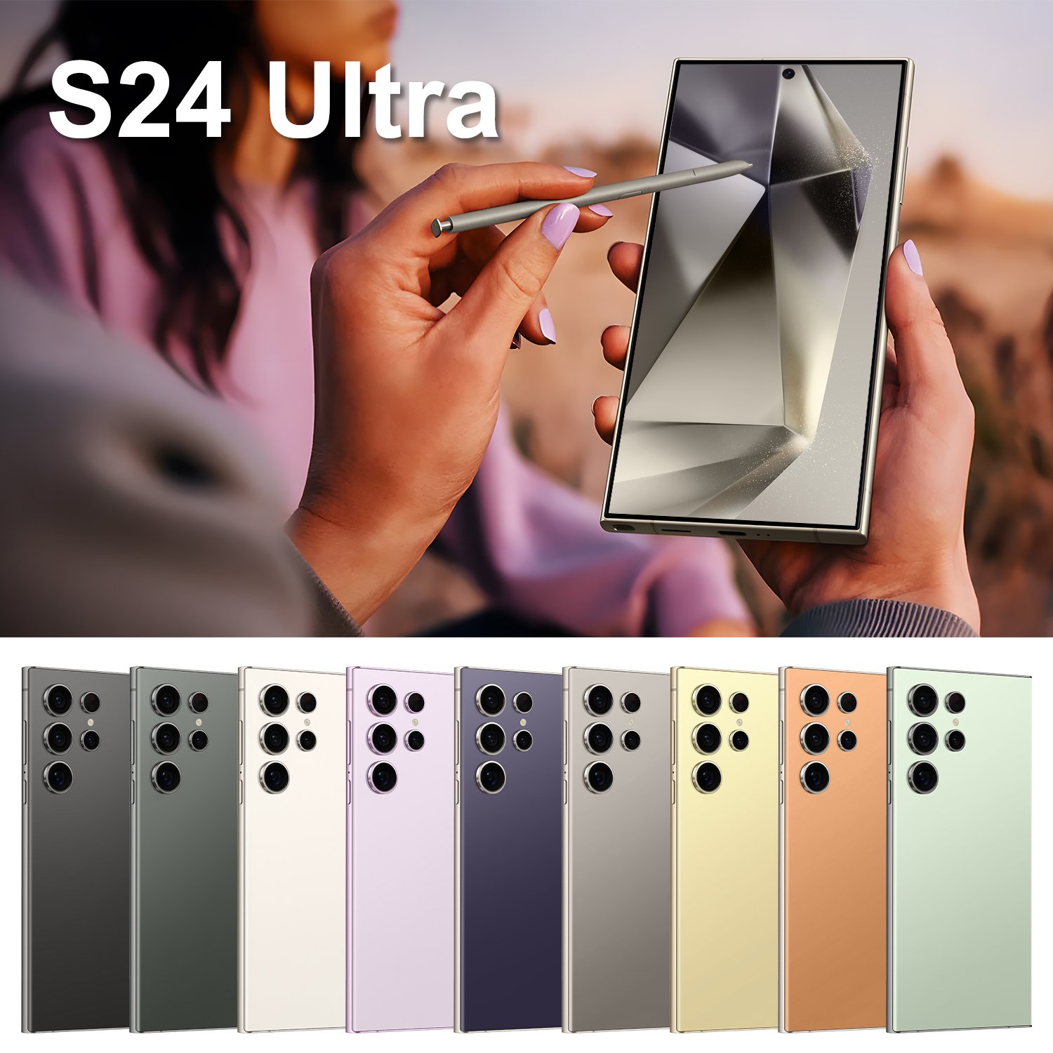 Hot Selling Factory Price 5g Smartphone for S24 Ultra 16GB+1TB high quality Big Screen cheap Mobile Phone