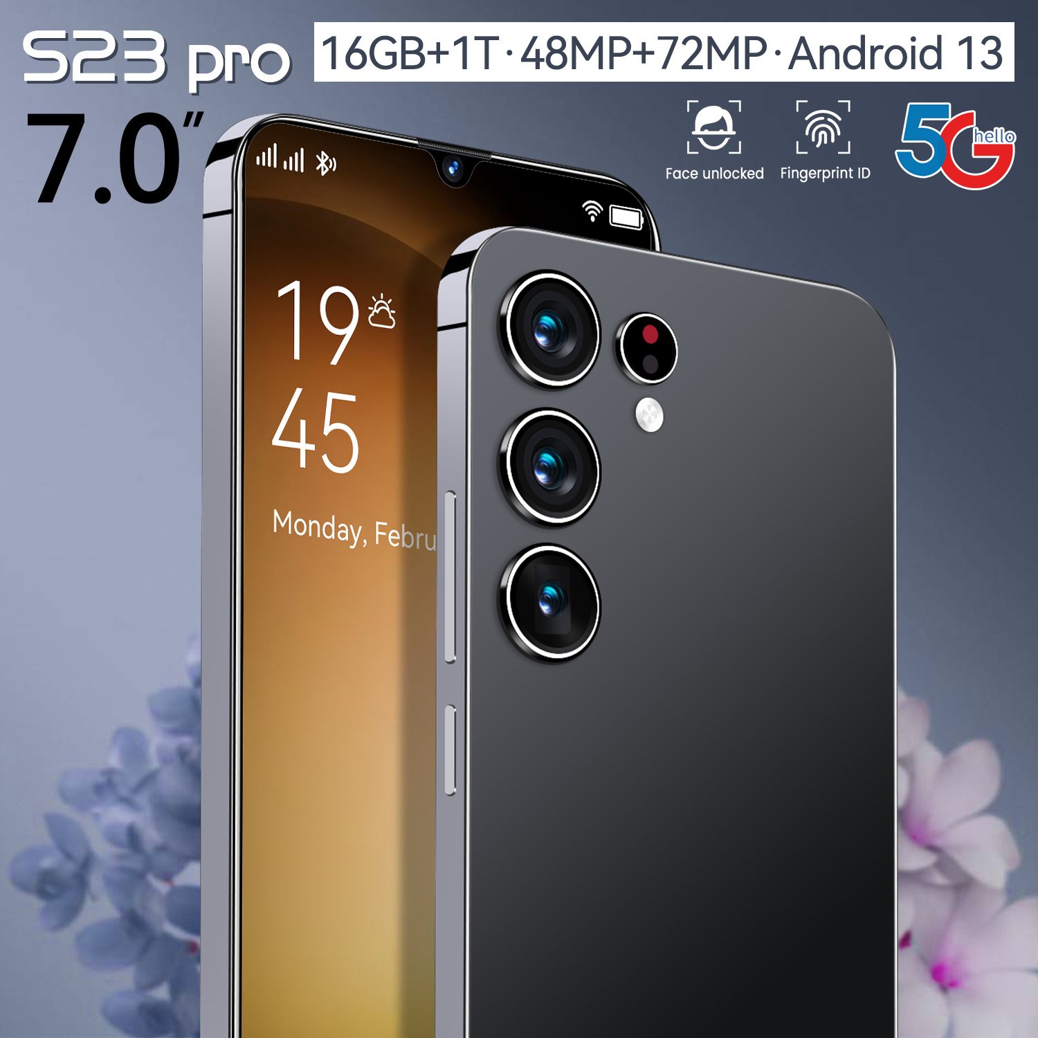 FNBAN Cheap high quality S23 pro mobile phone 5g smartphone mobile phone USA mobile phone