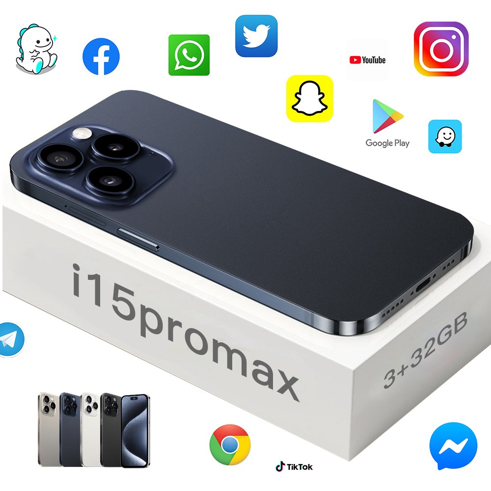 Feature Phone Original i For Phone 15 Pro Max Telefone Cell Cheap Mobile Phone 5G Smartphone Smartphone Gaming 15 16 i14 Android