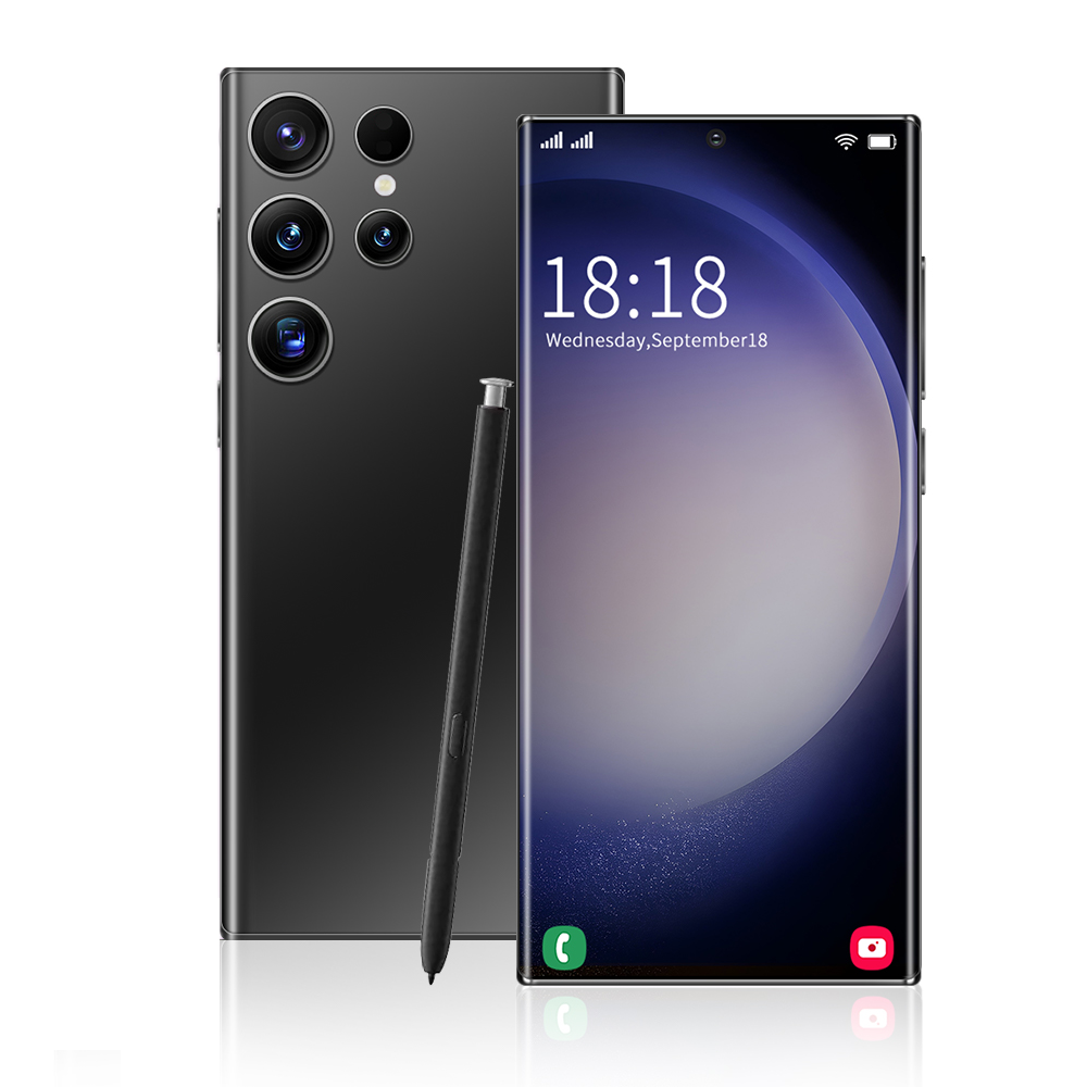 Original 5G Dual SIM S24 Ultra Android 13.0 Smartphone 16GB+1TB Storage Deca Core CPU 108MP Rear Camera HD Screen Resolution
