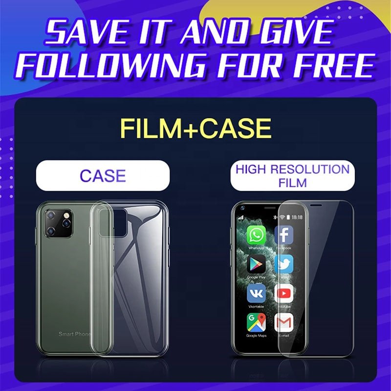 SOYES XS11 Cell Phone 2.5" Dual SIM 1GB 8GB Quad Core 1000mAh Google Play Market Cute Smartphone