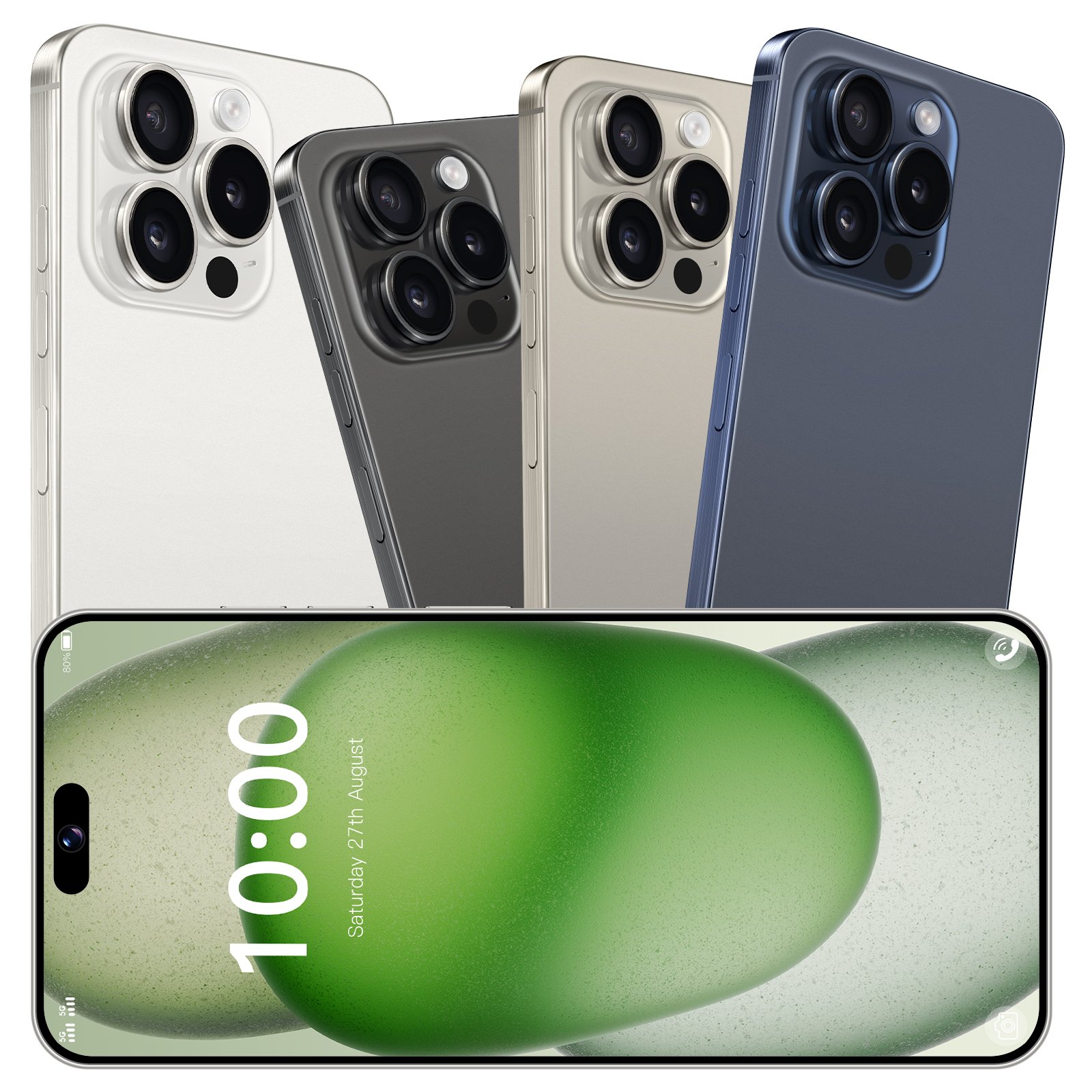 Phone 15 pro max 16GB+1TB Smartphone 5g Smartphone 6.7inch Screen Dual Sim Card I 15 phone 15 Pro Max 5g De Smartphones 64MP
