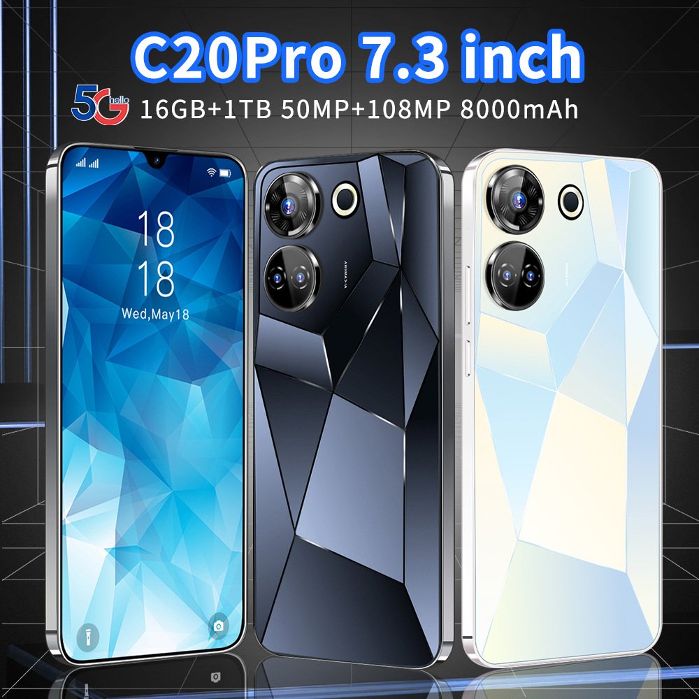 Wholesale android smartphone C20 Pro dual sim unlocked phone gaming new cellphone