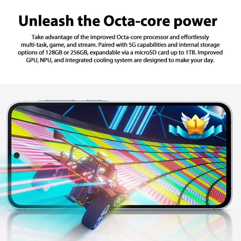 Brand New Exynos 1380 Octa Core 6.6'' 120Hz Super AMOLED Display 50MP 5000mAh Battery NFC Galaxy A55 5G Smartphone