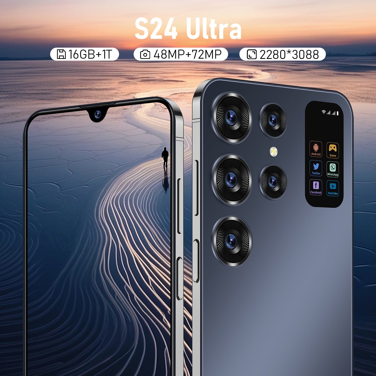 best selling New S24 Ultra 45w 200MP rear camera mobile phone dual SIM card 16+1TB new gaming 5G smartphones