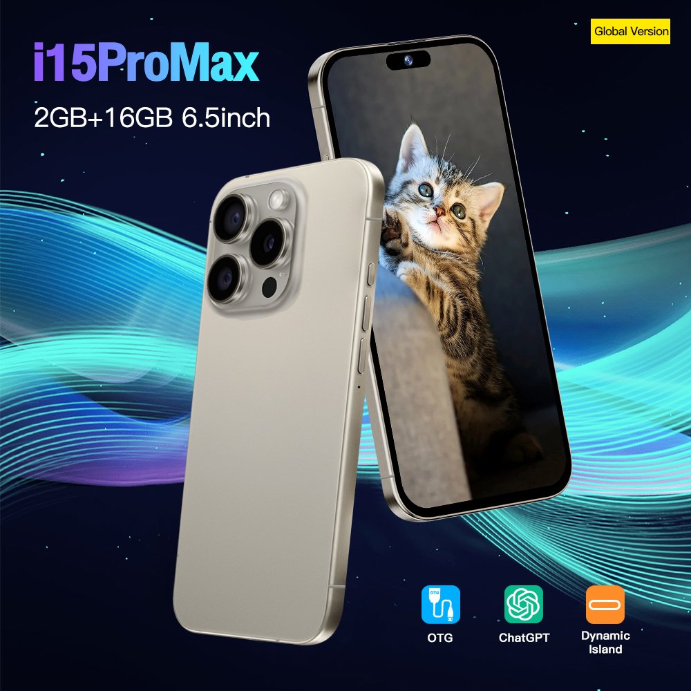 Original Telefon i16 14 Mobile Phones 5G Smartphone i For Phone 15 Pro Max Cell Phone Smartphone Gaming Android Feature Slimoro