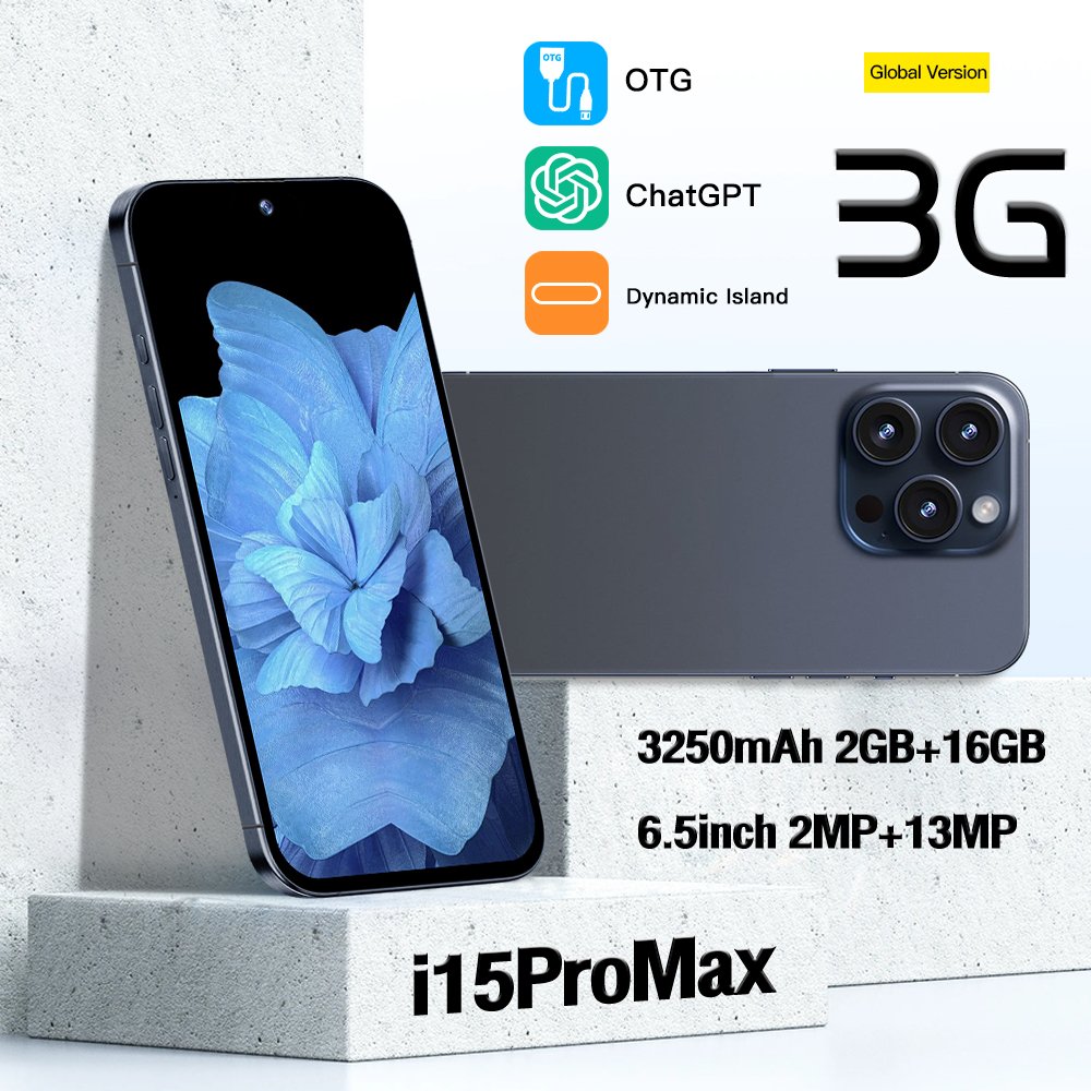 Original Telefon i16 14 Mobile Phones 5G Smartphone i For Phone 15 Pro Max Cell Phone Smartphone Gaming Android Feature Slimoro