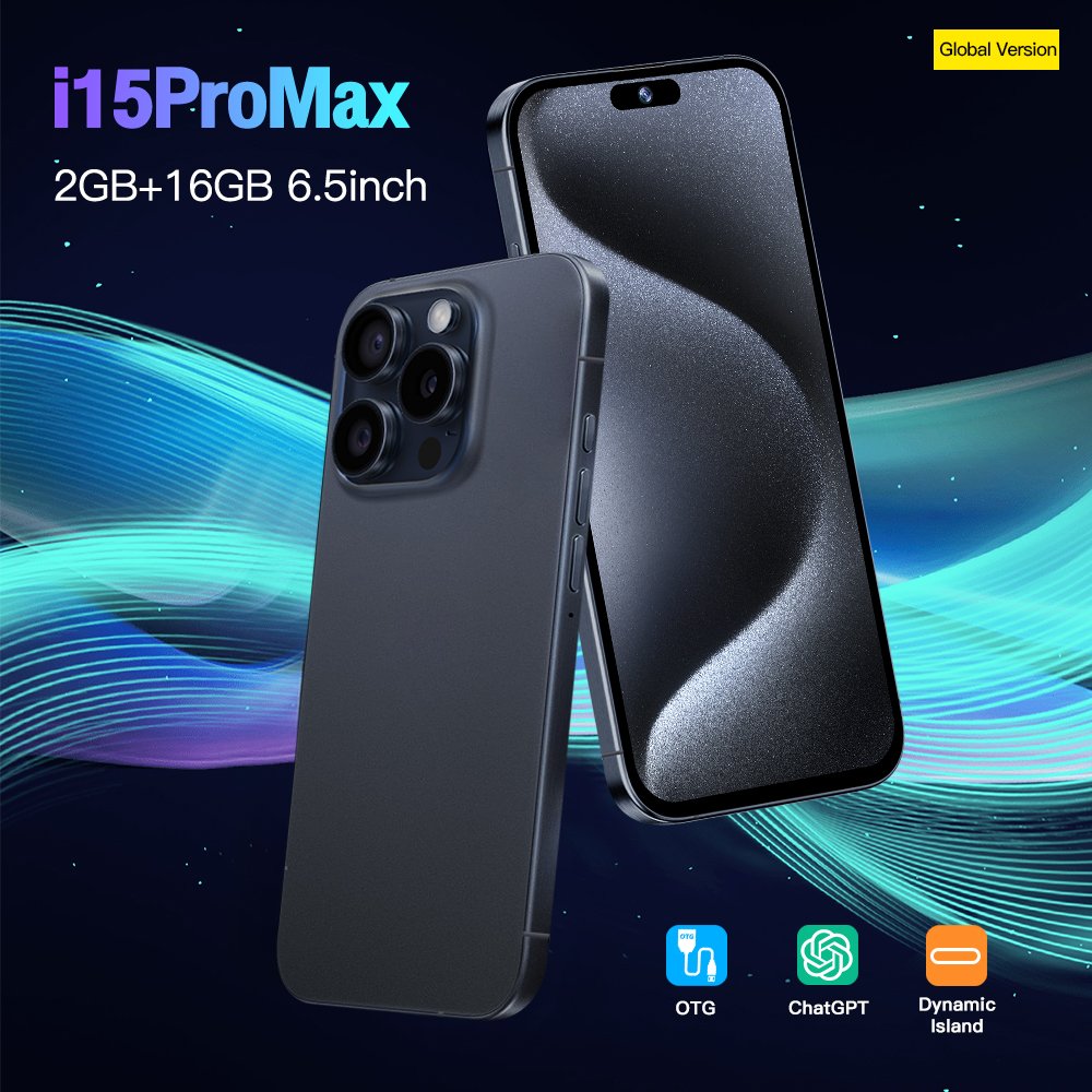 Original Telefon i16 14 Mobile Phones 5G Smartphone i For Phone 15 Pro Max Cell Phone Smartphone Gaming Android Feature Slimoro