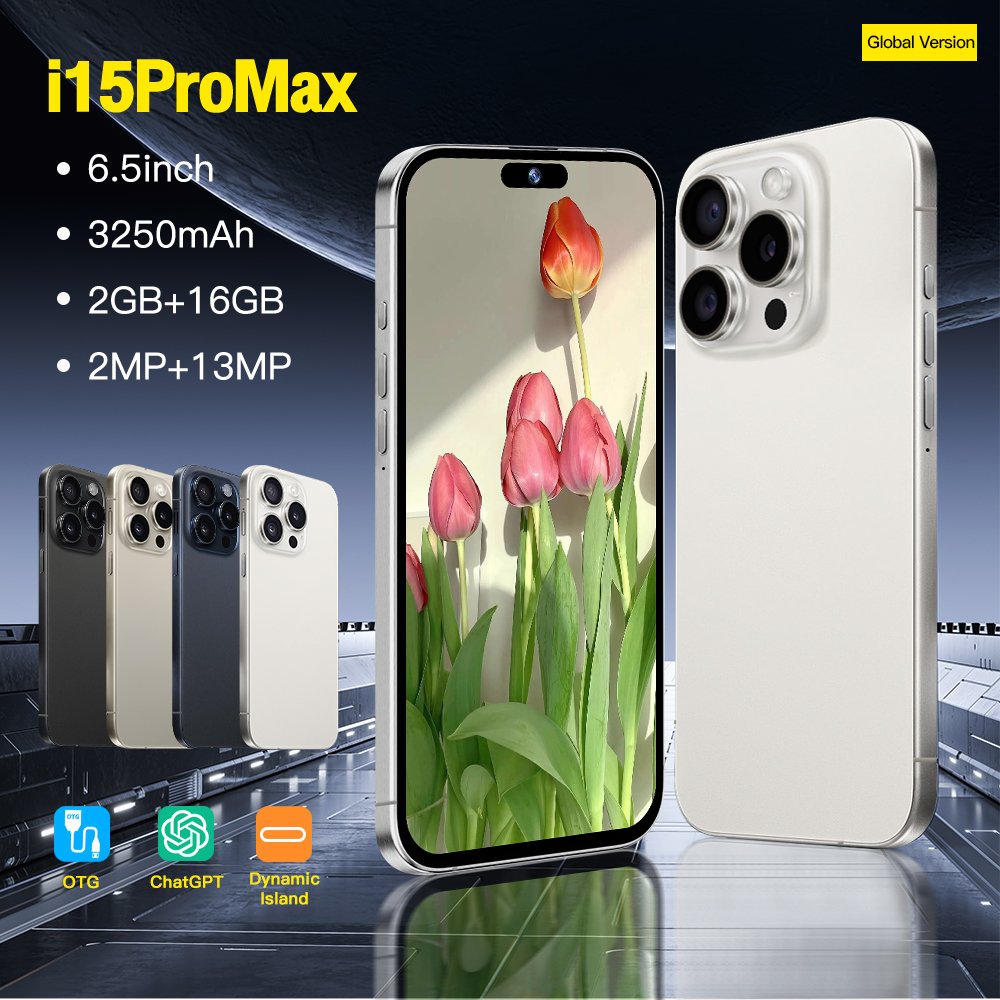 Original Telefon i16 14 Mobile Phones 5G Smartphone i For Phone 15 Pro Max Cell Phone Smartphone Gaming Android Feature Slimoro
