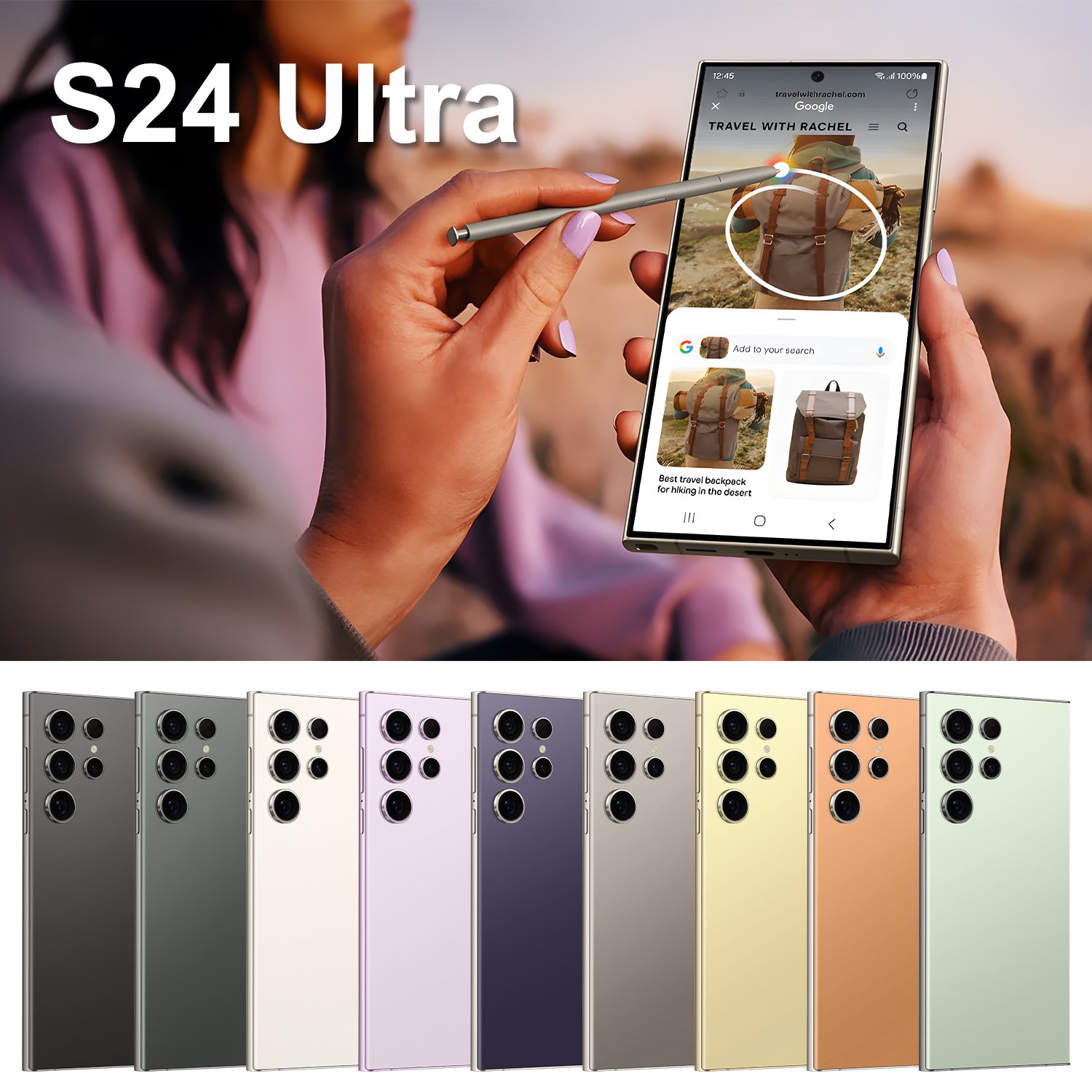 Factory Price s24 ultra Smartphone For s24 ultra 16GB+1TB 5G Dual SIM Cellphone Mobile Phone s24 ultra 5g smartphone