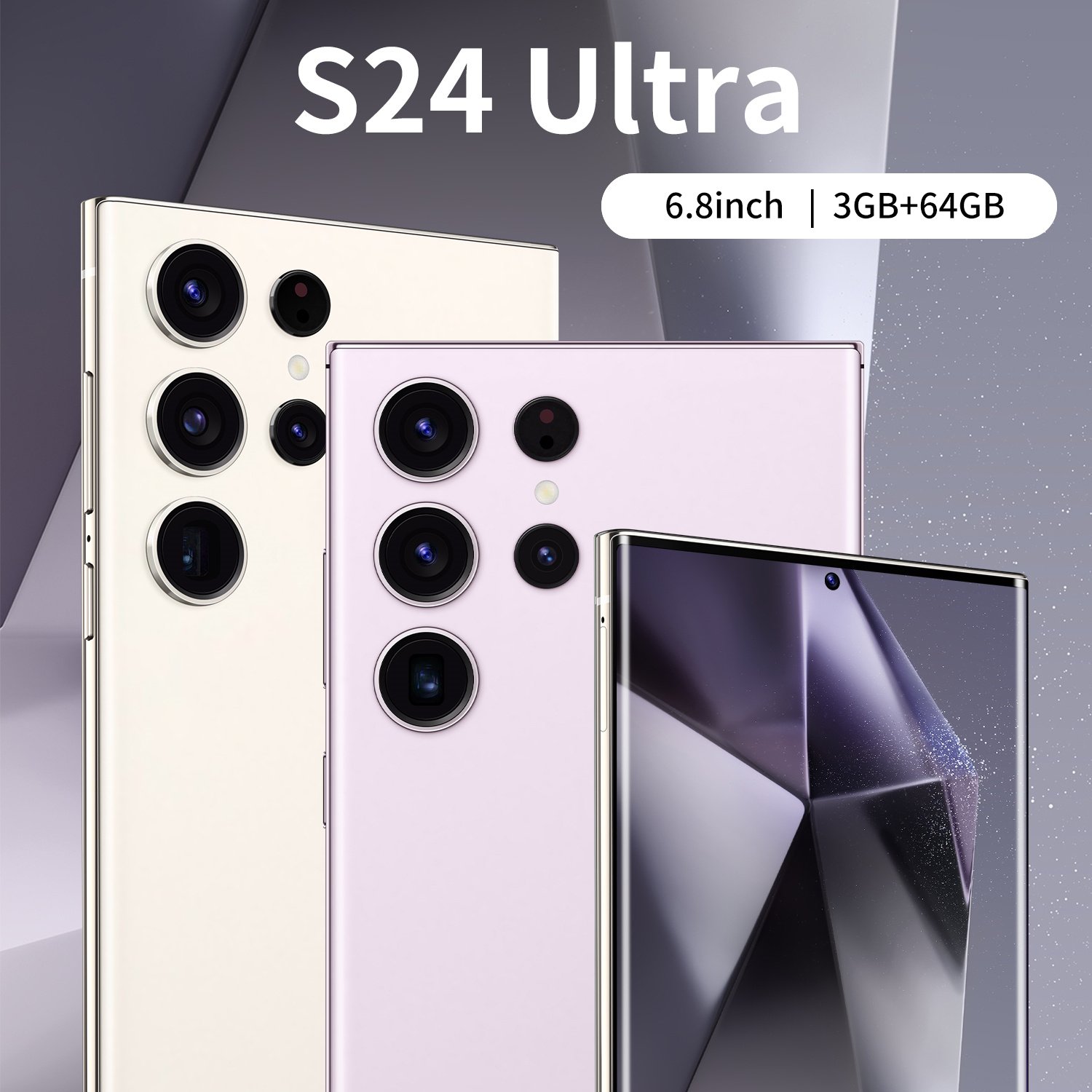5G Smartphone 8+512GB S24 Ultra HD Screen Large Memory 5-Camera System for Gaming-English Operating LTE & CDMA Cellular