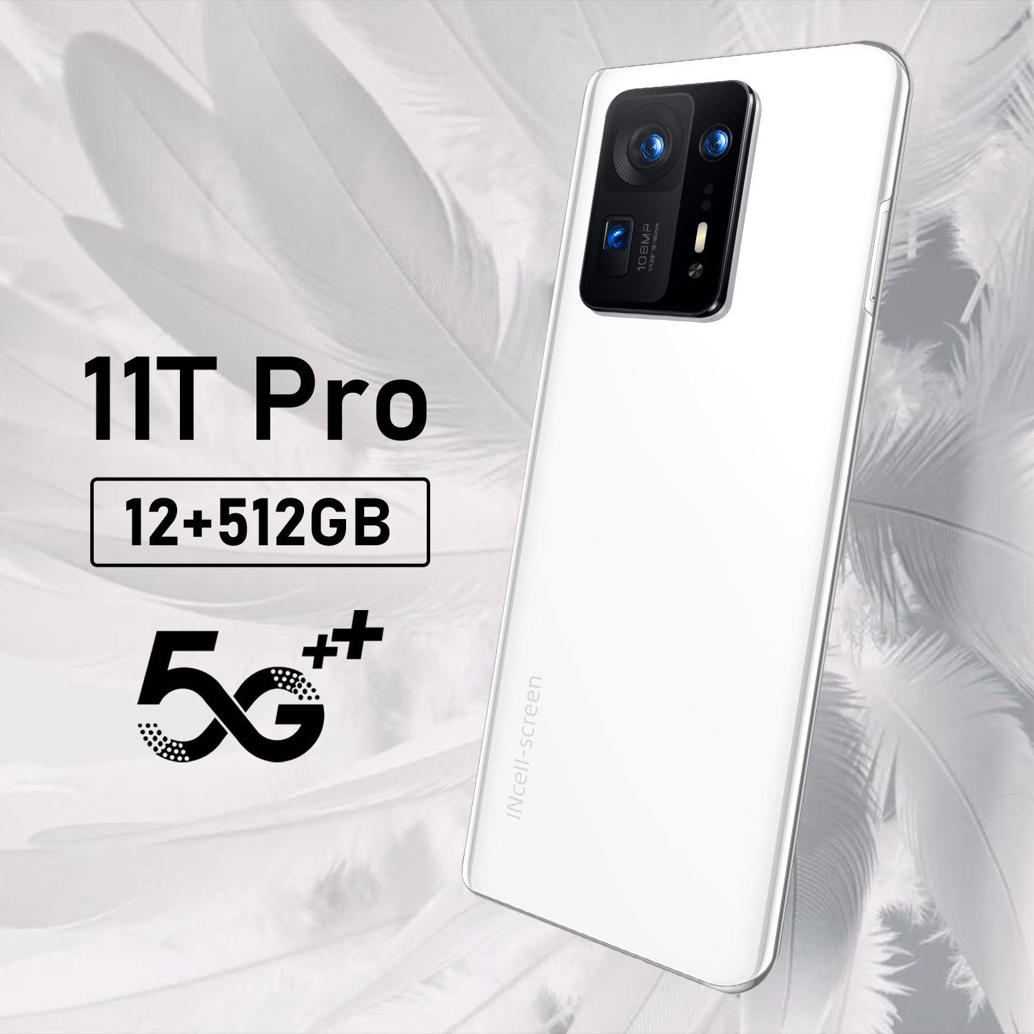 New Year's gift XaoMi 11T pro Smartphone 12GB+512GB large memory mobile phones 7.3inch screen factory factory direct cell phone