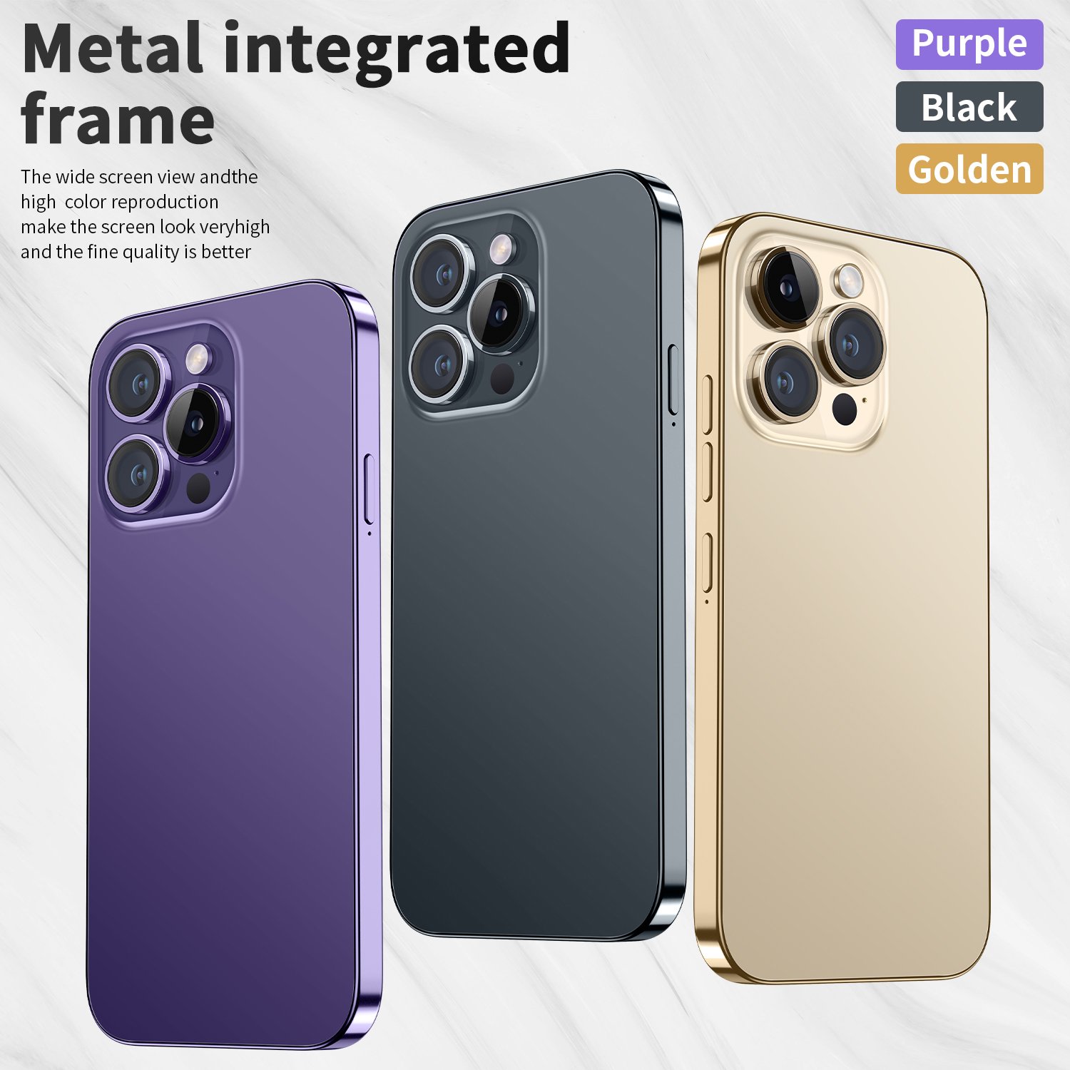 New 5G Smartphone Phone 15 Pro Max Smart Phone 7.3 Inch 50MP+108MP Cellphone 16GB+1TB Large Memory Smart PhoneCellphone
