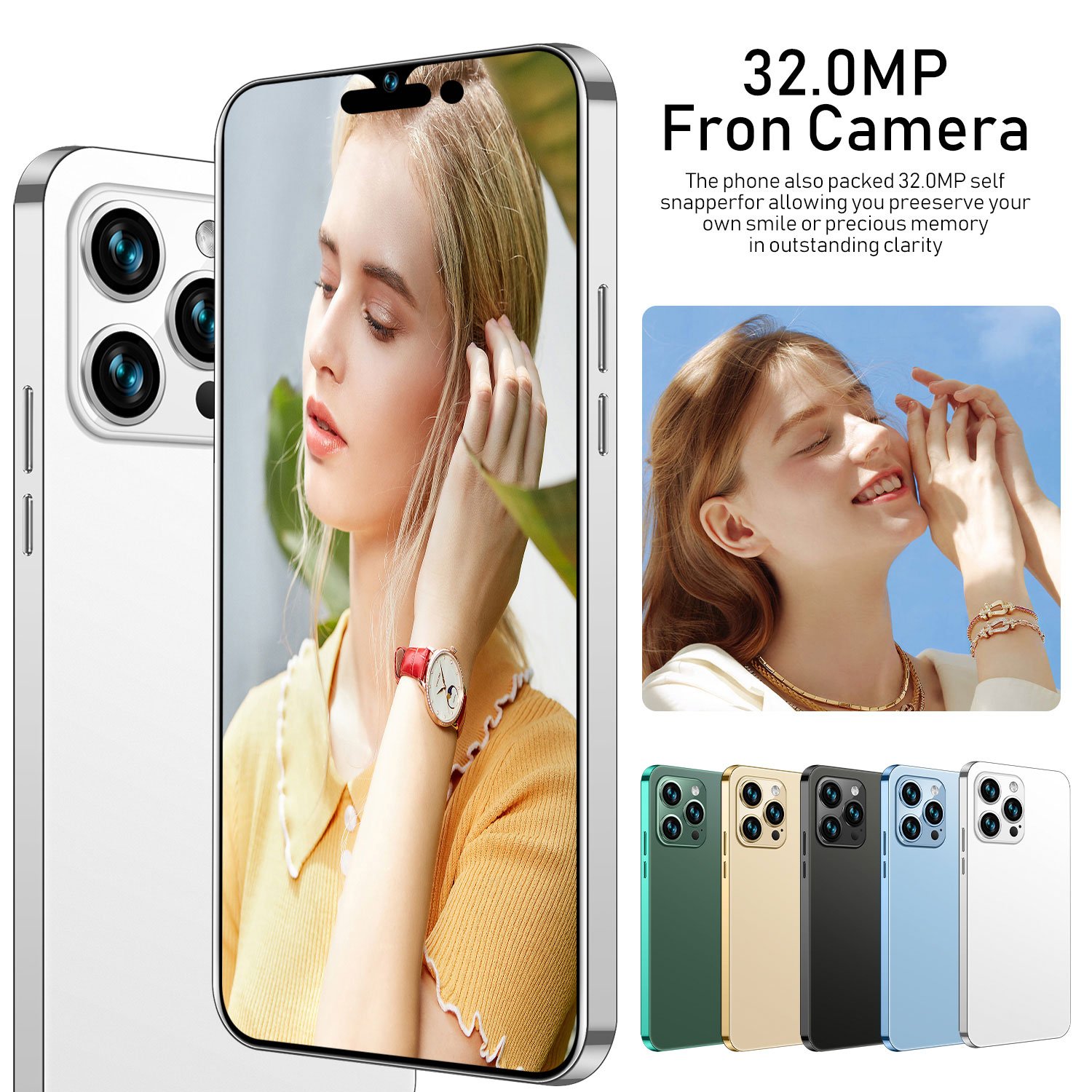 Hot Selling Phone14 Pro Max Original 16GB+1TB 6.7 Inch Android 12.0 Double Sim Card Mobile Phone Cell Gaming Phone 5G Smartphone