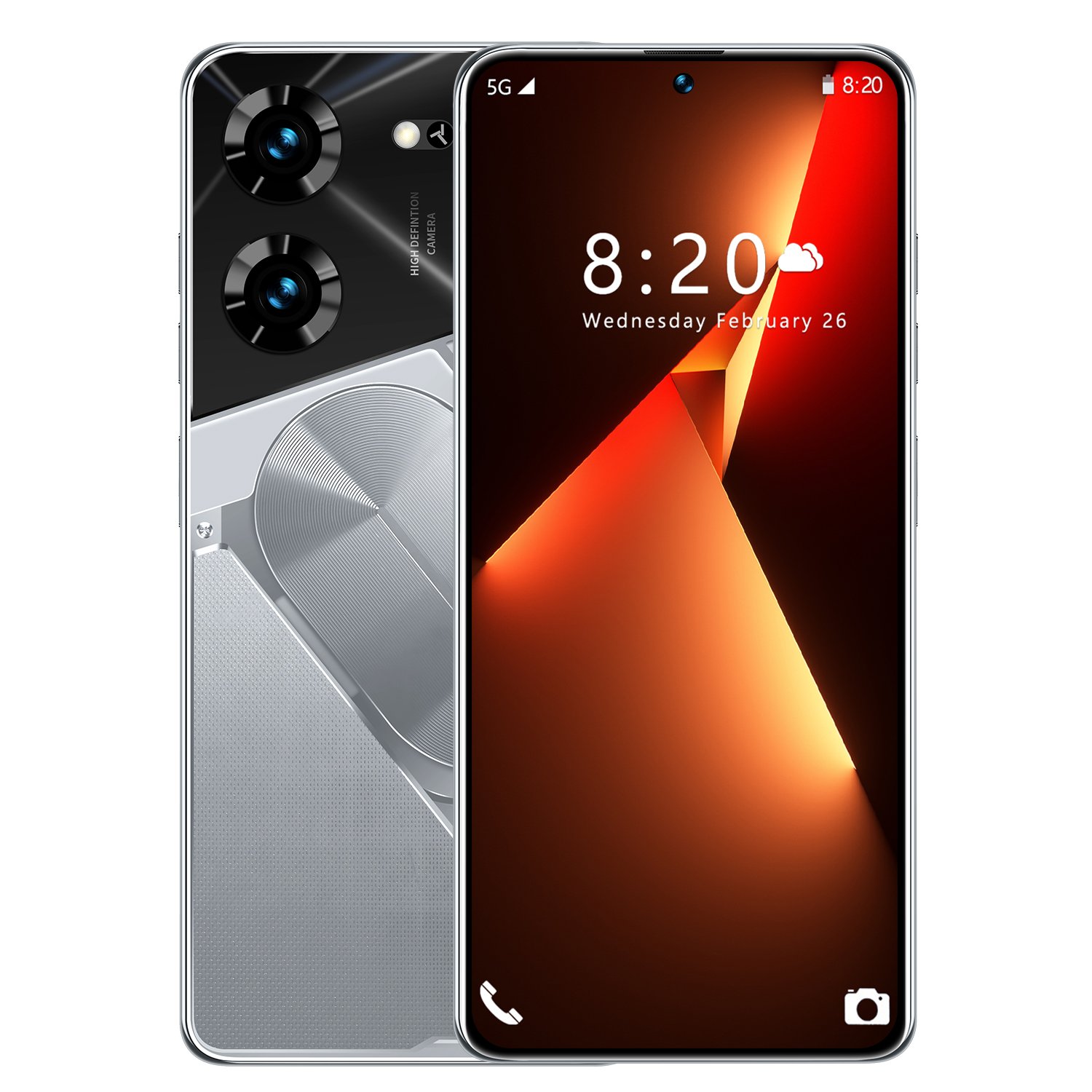 New POVA5 Pro 7.3-inch mobile phone dual card high-definition camera 5G Android smartphone