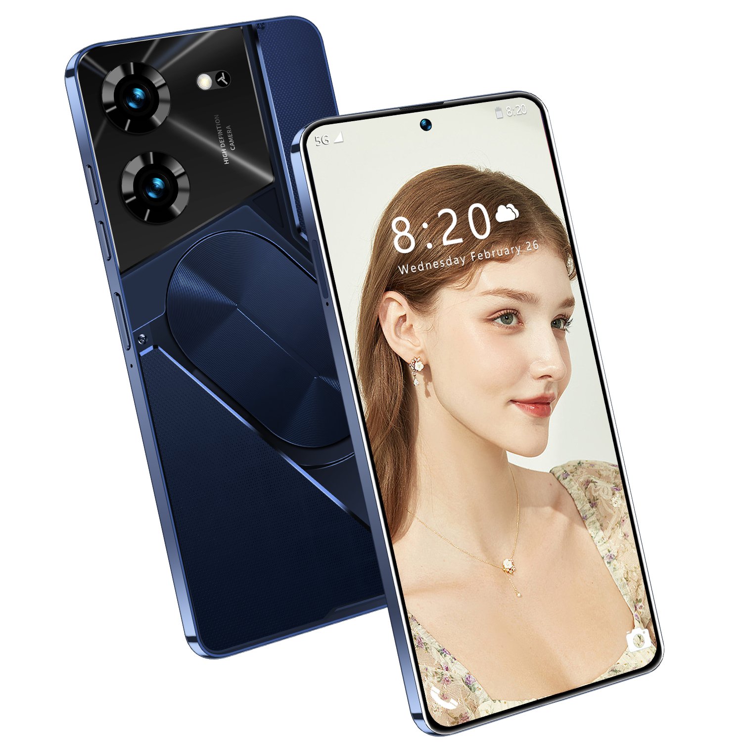 New POVA5 Pro 7.3-inch mobile phone dual card high-definition camera 5G Android smartphone
