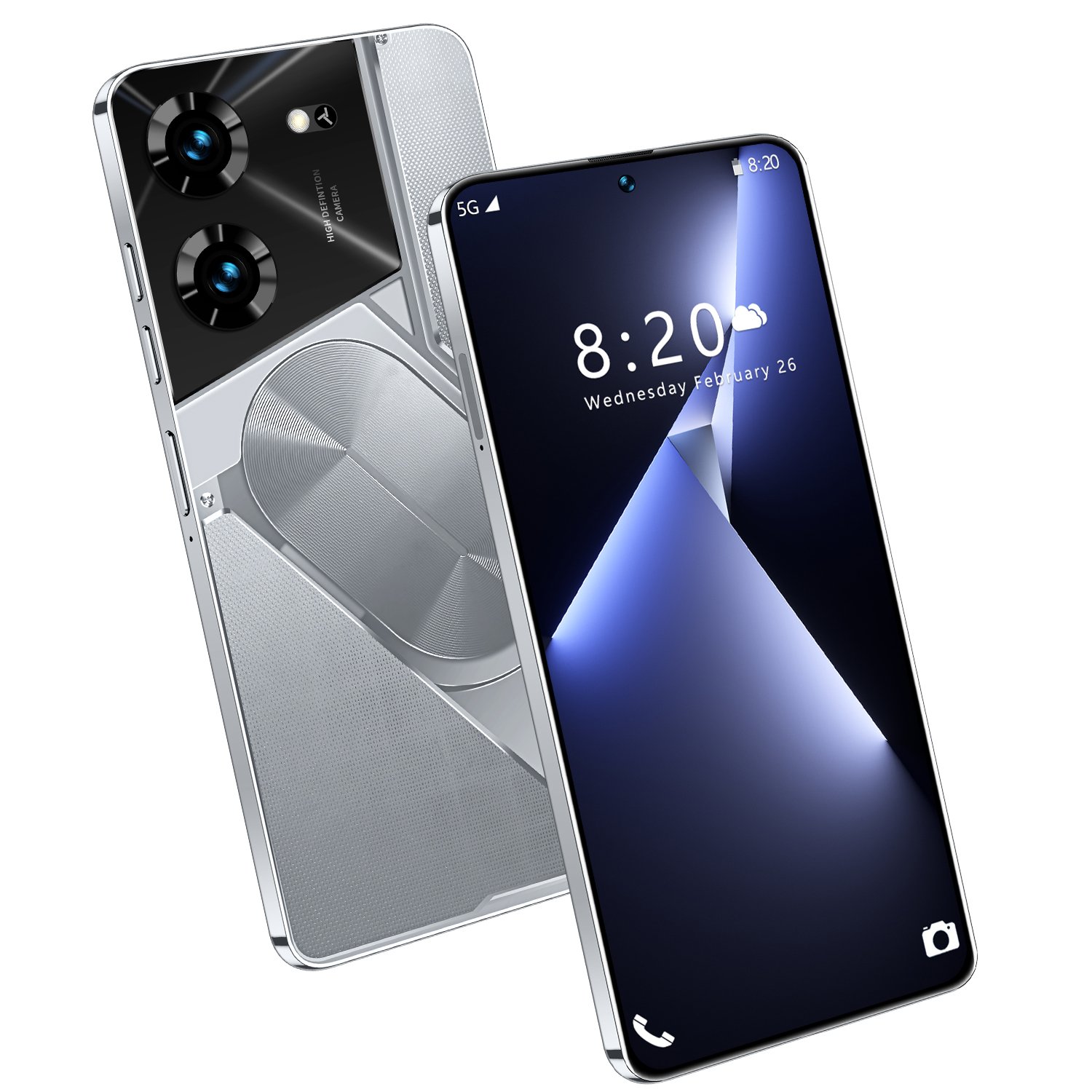 New POVA5 Pro 7.3-inch mobile phone dual card high-definition camera 5G Android smartphone