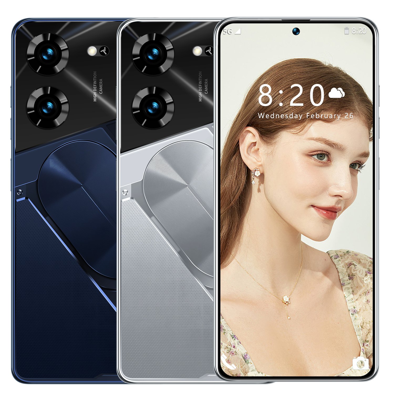 New POVA5 Pro 7.3-inch mobile phone dual card high-definition camera 5G Android smartphone