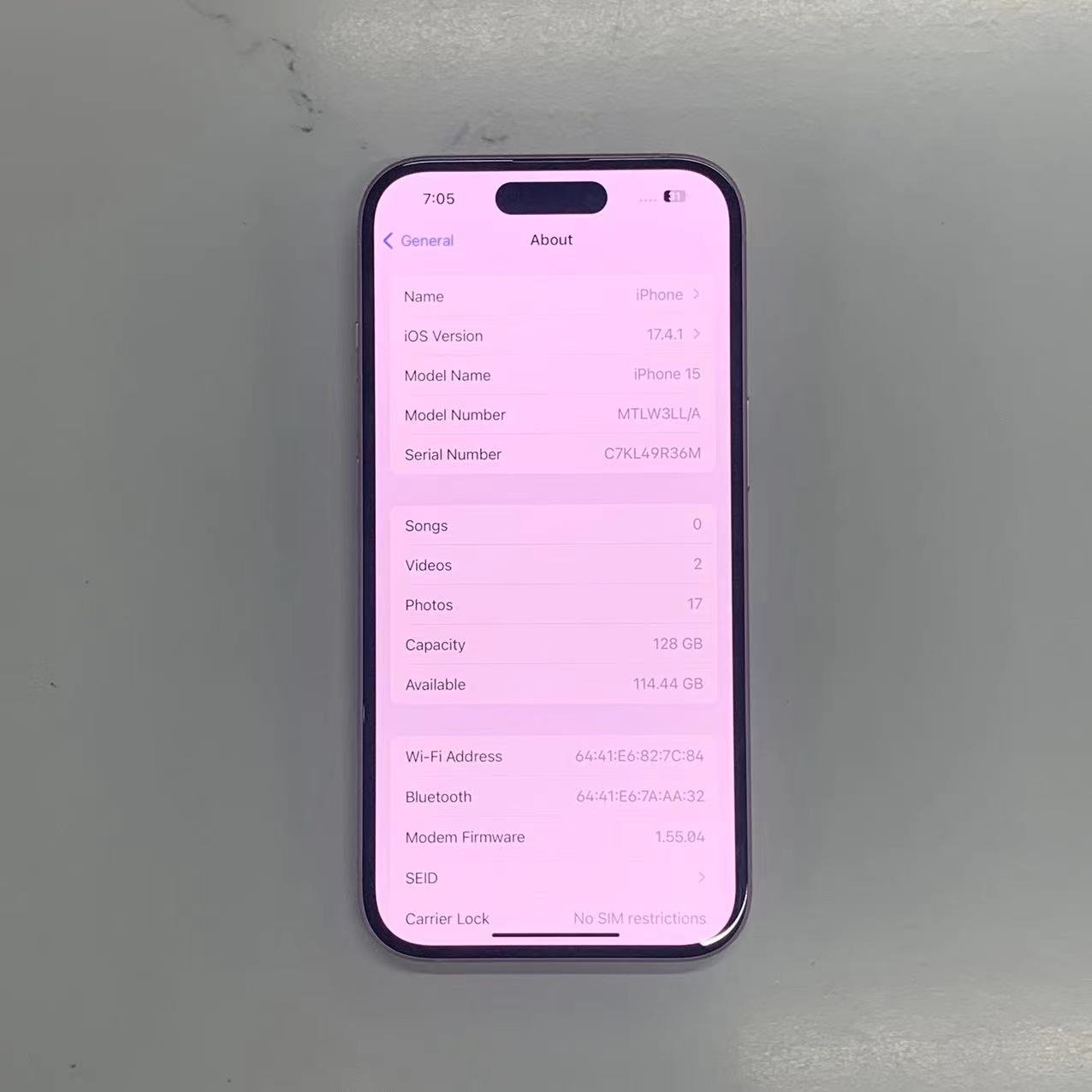 High-quality wholesale second-hand cheap 6.1" A16 US version phone 15 IOS 18 used mobile phones 5g smartphone