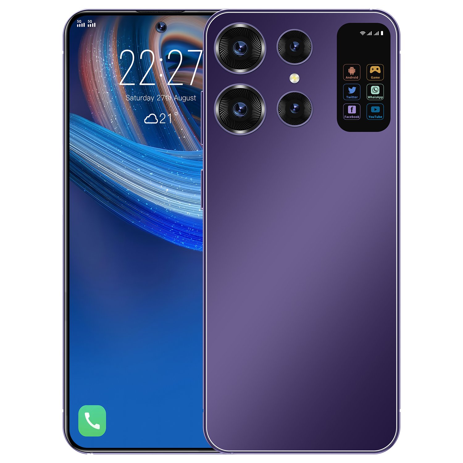 New Global S24 ULTRA Cell Phone 7.3 Inch Big Screen 5G Smartphone 16GB+1TB Dual SIM Android Mobile Phone S24 ULTRA