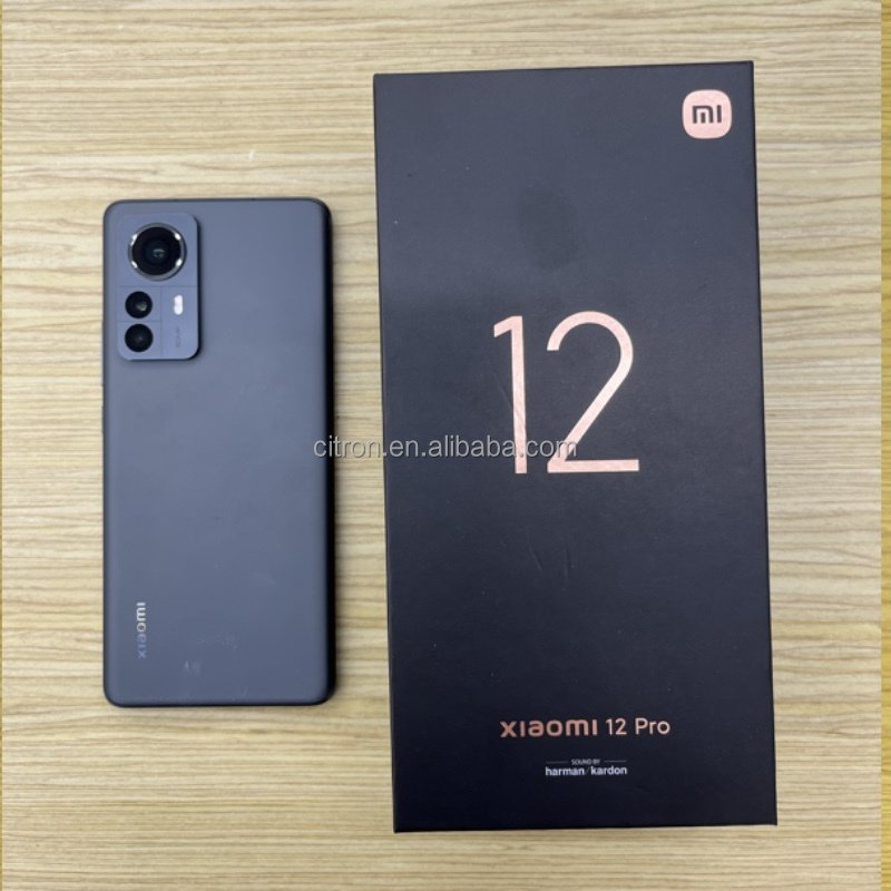 Original Xiaomi 12 Pro Cellular Phone, 50MP 12GB+256GB 2K Screen MIUI 13 Heart Rate 5G Smartphone, Support NFC Wireless Charging