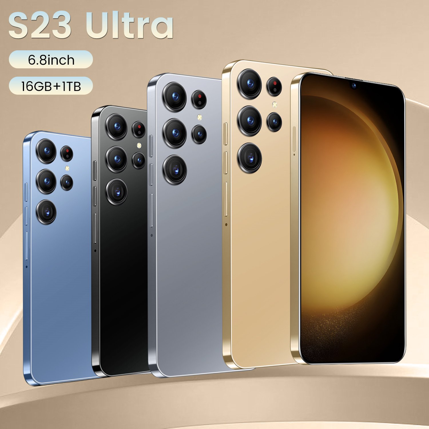 2024 Original Brand New S23 Ultra Phone 6.8 inch 12GB+1TB 4G 5G Smartphones With Stylus 4 Cameras Face ID Unlocked Cellphones