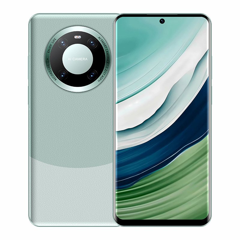 Mate 60 Pro 7.3inch Hd Triple Perforation Screen Mobile Phones 16gb+1Tb Dual Sim 4g Face Id 8000mah 5mp+13 Smart Phone